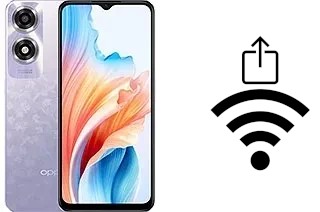 Générer un QR code avec la clé Wifi sur un Oppo A2x