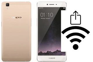 Générer un QR code avec la clé Wifi sur un Oppo A53m