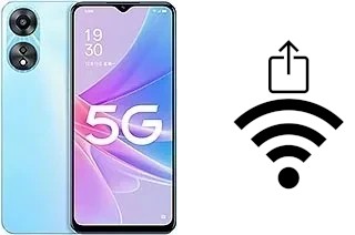 Générer un QR code avec la clé Wifi sur un Oppo A58x