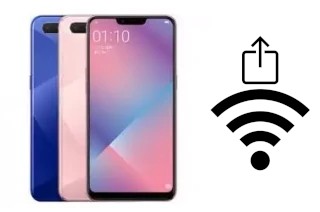 Générer un QR code avec la clé Wifi sur un Oppo AX5s