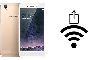 Générer un QR code avec la clé Wifi sur un Oppo F1