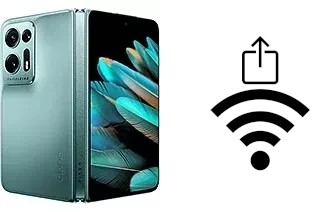 Générer un QR code avec la clé Wifi sur un Oppo Find N2