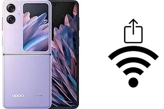 Générer un QR code avec la clé Wifi sur un Oppo Find N2 Flip