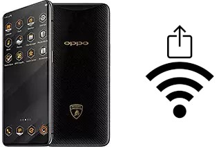 Générer un QR code avec la clé Wifi sur un Oppo Find X Lamborghini