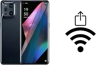 Générer un QR code avec la clé Wifi sur un Oppo Find X3