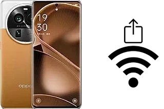 Générer un QR code avec la clé Wifi sur un Oppo Find X6 Pro