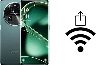 Générer un QR code avec la clé Wifi sur un Oppo Find X6