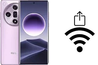 Générer un QR code avec la clé Wifi sur un Oppo Find X7