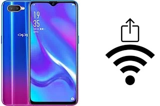 Générer un QR code avec la clé Wifi sur un Oppo RX17 Neo