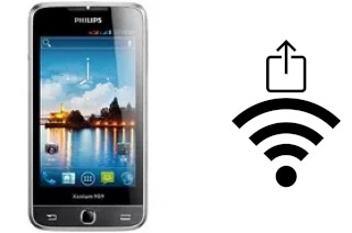 Générer un QR code avec la clé Wifi sur un Philips W736