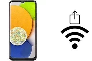 Générer un QR code avec la clé Wifi sur un Samsung Galaxy A03