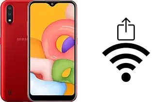 Générer un QR code avec la clé Wifi sur un Samsung Galaxy A01