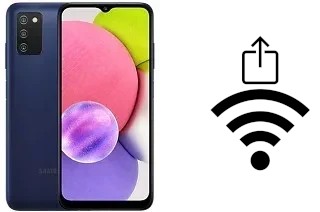 Générer un QR code avec la clé Wifi sur un Samsung Galaxy A03s