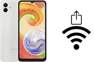 Générer un QR code avec la clé Wifi sur un Samsung Galaxy A04