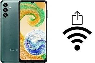 Générer un QR code avec la clé Wifi sur un Samsung Galaxy A04s