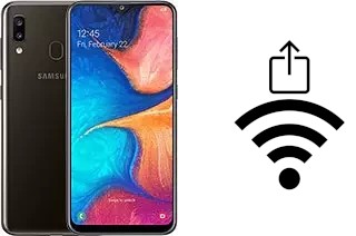 Générer un QR code avec la clé Wifi sur un Samsung Galaxy A20