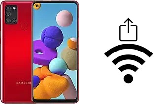 Générer un QR code avec la clé Wifi sur un Samsung Galaxy A21s