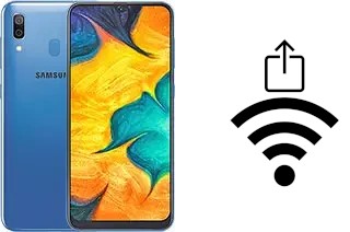 Générer un QR code avec la clé Wifi sur un Samsung Galaxy A30