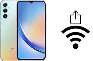 Générer un QR code avec la clé Wifi sur un Samsung Galaxy A34