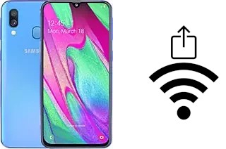 Générer un QR code avec la clé Wifi sur un Samsung Galaxy A40