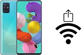 Générer un QR code avec la clé Wifi sur un Samsung Galaxy A51