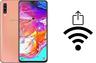 Générer un QR code avec la clé Wifi sur un Samsung Galaxy A70