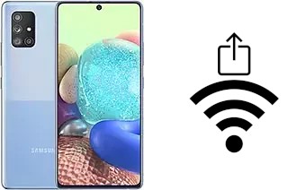 Générer un QR code avec la clé Wifi sur un Samsung Galaxy A71 5G UW