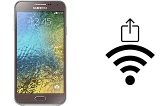 Générer un QR code avec la clé Wifi sur un Samsung Galaxy E5