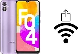 Générer un QR code avec la clé Wifi sur un Samsung Galaxy F04