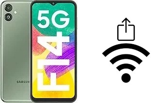 Générer un QR code avec la clé Wifi sur un Samsung Galaxy F14