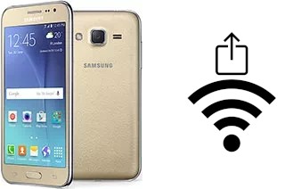 Générer un QR code avec la clé Wifi sur un Samsung Galaxy J2