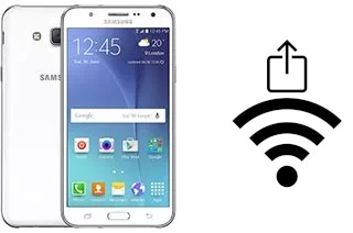 Générer un QR code avec la clé Wifi sur un Samsung Galaxy J7