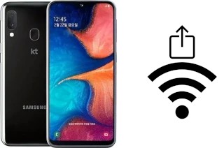 Générer un QR code avec la clé Wifi sur un Samsung Galaxy Jean2