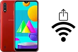 Générer un QR code avec la clé Wifi sur un Samsung Galaxy M01