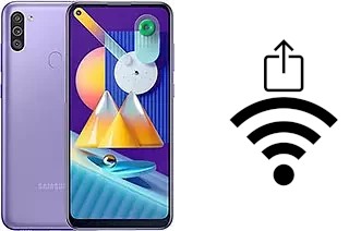 Générer un QR code avec la clé Wifi sur un Samsung Galaxy M11