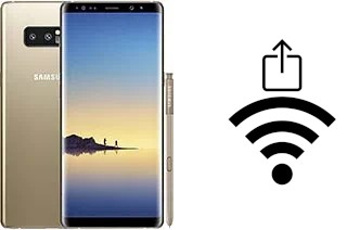 Générer un QR code avec la clé Wifi sur un Samsung Galaxy Note8