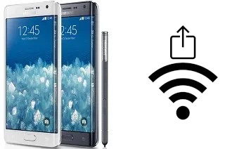 Générer un QR code avec la clé Wifi sur un Samsung Galaxy Note Edge