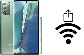 Générer un QR code avec la clé Wifi sur un Samsung Galaxy Note20 5G