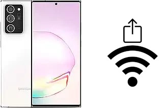 Générer un QR code avec la clé Wifi sur un Samsung Galaxy Note20+ 5G