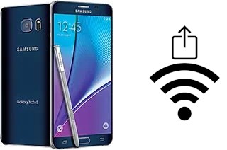 Générer un QR code avec la clé Wifi sur un Samsung Galaxy Note5 (USA)