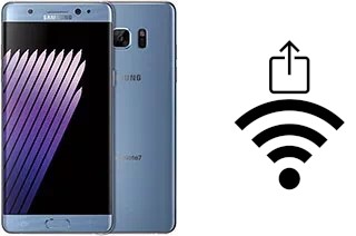 Générer un QR code avec la clé Wifi sur un Samsung Galaxy Note7