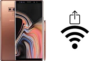 Générer un QR code avec la clé Wifi sur un Samsung Galaxy Note9