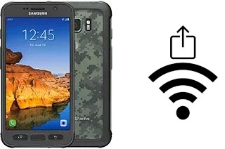 Générer un QR code avec la clé Wifi sur un Samsung Galaxy S7 active