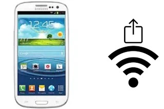 Générer un QR code avec la clé Wifi sur un Samsung Galaxy S III CDMA