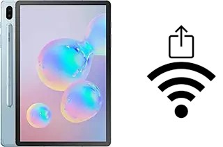 Générer un QR code avec la clé Wifi sur un Samsung Galaxy Tab S6