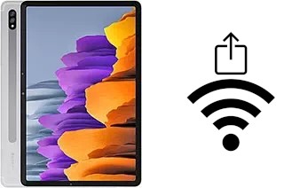 Générer un QR code avec la clé Wifi sur un Samsung Galaxy Tab S7