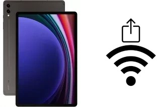 Générer un QR code avec la clé Wifi sur un Samsung Galaxy Tab S9+