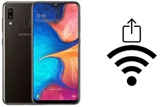 Générer un QR code avec la clé Wifi sur un Samsung Galaxy Wide4