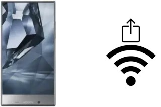 Générer un QR code avec la clé Wifi sur un Sharp Aquos Crystal X