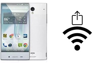 Générer un QR code avec la clé Wifi sur un Sharp Aquos Crystal